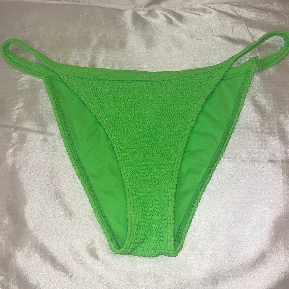 pacsun neon green bikini bottoms